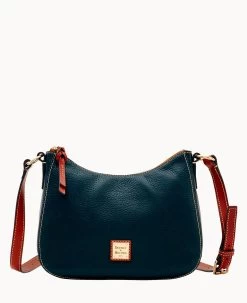 Pebble Grain Small Kiley Crossbody Black