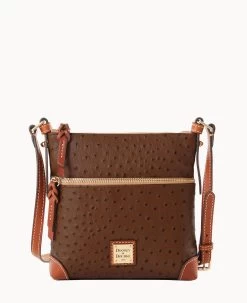 Ostrich Letter Carrier Caramel -Online Sale Dooney & Bourke B1725G OTBMPAKR
