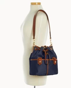 Wayfarer Drawstring Navy -Online Sale Dooney & Bourke B1765G WWNVLSKR ALT4