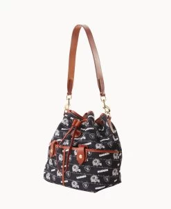 NFL Raiders Large Drawstring RAIDERS 16 NFL Raiders Large Drawstring RAIDERS -Online Sale Dooney & Bourke B1766G N3BLPATNRAID ALT1 1