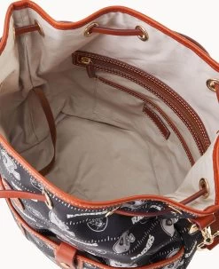 NFL Raiders Large Drawstring RAIDERS 17 NFL Raiders Large Drawstring RAIDERS -Online Sale Dooney & Bourke B1766G N3BLPATNRAID ALT2 1