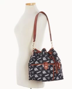NFL Raiders Large Drawstring RAIDERS 18 NFL Raiders Large Drawstring RAIDERS -Online Sale Dooney & Bourke B1766G N3BLPATNRAID ALT4 1