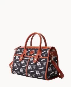 NFL Raiders Satchel RAIDERS 19 NFL Raiders Satchel RAIDERS -Online Sale Dooney & Bourke B1775G N3BLPATNRAID ALT1 1