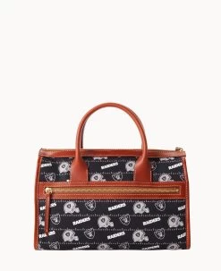 NFL Raiders Satchel RAIDERS 21 NFL Raiders Satchel RAIDERS -Online Sale Dooney & Bourke B1775G N3BLPATNRAID ALT3 1