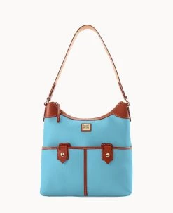 Pebble Grain Zip Hobo Brown Tmoro -Online Sale Dooney & Bourke B1782G AWYTPATNLING