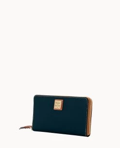 Pebble Grain Large Zip Around Wristlet Crossbody Black 28 Pebble Grain Large Zip Around Wristlet Crossbody Black -Online Sale Dooney & Bourke B1792G AWBLPATN ALT1 1