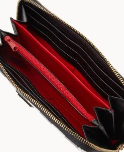 Tucker Large Zip Around Wristlet Crossbody Black -Online Sale Dooney & Bourke B1792G TUBLPABL ALT2