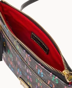 DB75 Multi Double Zip Tassel Crossbody Black -Online Sale Dooney & Bourke B1795G 5SBLPABL ALT2 1