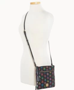 DB75 Multi Double Zip Tassel Crossbody Black -Online Sale Dooney & Bourke B1795G 5SBLPABL ALT4 1