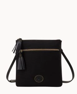 Nylon Double Zip Tassel Crossbody Black Black -Online Sale Dooney & Bourke B1795G INBLPABL 1