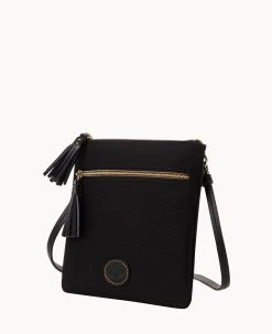 Nylon Double Zip Tassel Crossbody Black Black -Online Sale Dooney & Bourke B1795G INBLPABL ALT1