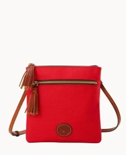 Nylon Double Zip Tassel Crossbody Black Black -Online Sale Dooney & Bourke B1795G INRDPATN