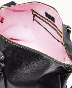 Pebble Grain Medium Duffle Black 14 Pebble Grain Medium Duffle Black -Online Sale Dooney & Bourke B1802G P1BLPABL ALT2