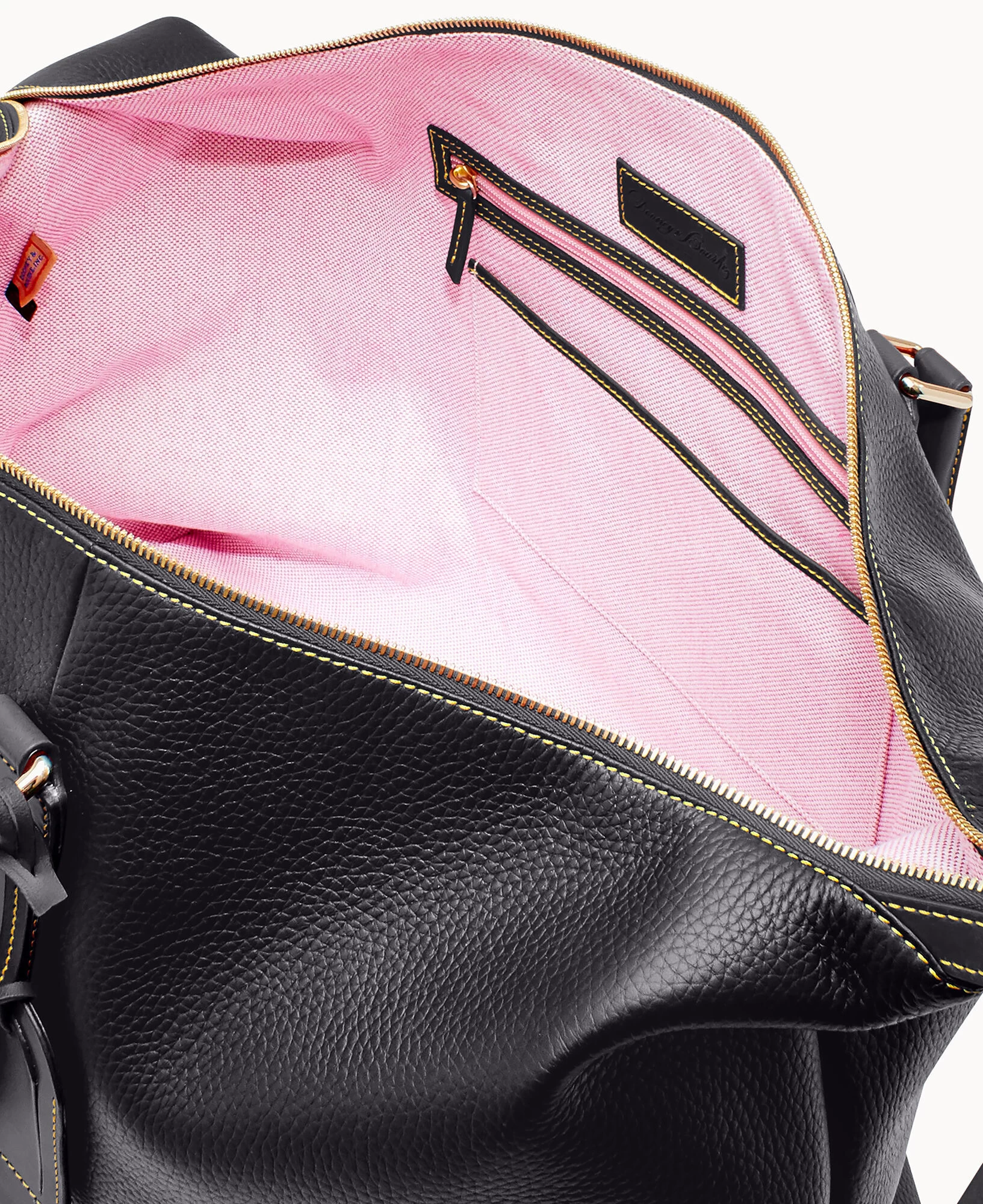 Pebble Grain Medium Duffle Black 5 Pebble Grain Medium Duffle Black - Image 3