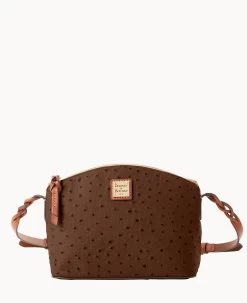 Ostrich Penny Crossbody Caramel -Online Sale Dooney & Bourke B1823G OTBMPAKR