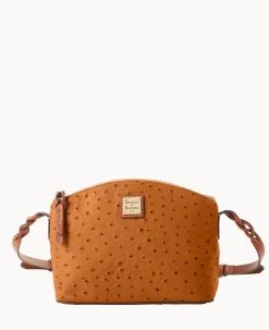 Ostrich Penny Crossbody Caramel -Online Sale Dooney & Bourke B1823G OTCAPAKR