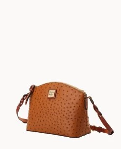 Ostrich Penny Crossbody Caramel -Online Sale Dooney & Bourke B1823G OTCAPATN ALT1 1