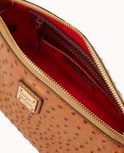 Ostrich Penny Crossbody Caramel -Online Sale Dooney & Bourke B1823G OTCAPATN ALT2