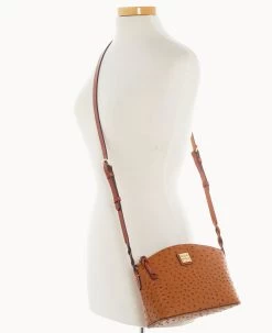 Ostrich Penny Crossbody Caramel -Online Sale Dooney & Bourke B1823G OTCAPATN ALT4