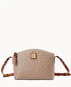 Ostrich Penny Crossbody Caramel -Online Sale Dooney & Bourke B1823G OTXDPATN
