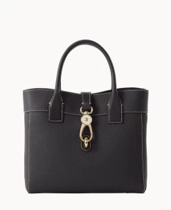 Pebble Grain Cara Tote Black -Online Sale Dooney & Bourke B1828G AWBLPABL