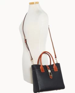 Pebble Grain Cara Tote Black -Online Sale Dooney & Bourke B1828G AWBLPATN ALT4