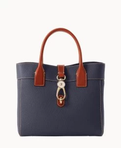 Pebble Grain Cara Tote Black -Online Sale Dooney & Bourke B1828G AWMDPATN