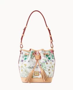 Botanical Collection Small Drawstring White -Online Sale Dooney & Bourke B1830G BZWHSVNA 2