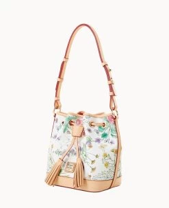 Botanical Collection Small Drawstring White -Online Sale Dooney & Bourke B1830G BZWHSVNA ALT1 1