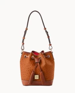 Ostrich Small Drawstring Brown Tmoro -Online Sale Dooney & Bourke B1830G OTCAPAKR