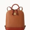 Pebble Grain Small Zip Pod Backpack Caramel -Online Sale Dooney & Bourke B1842G AWCAPATN
