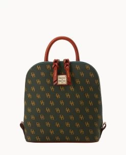 Gretta Small Zip Pod Backpack Ivy -Online Sale Dooney & Bourke B1842G NGIVPATN 1