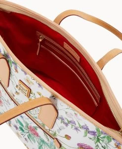 Botanical Collection Tote White 17 Botanical Collection Tote White -Online Sale Dooney & Bourke B1854G BZWHSVNA ALT2 1