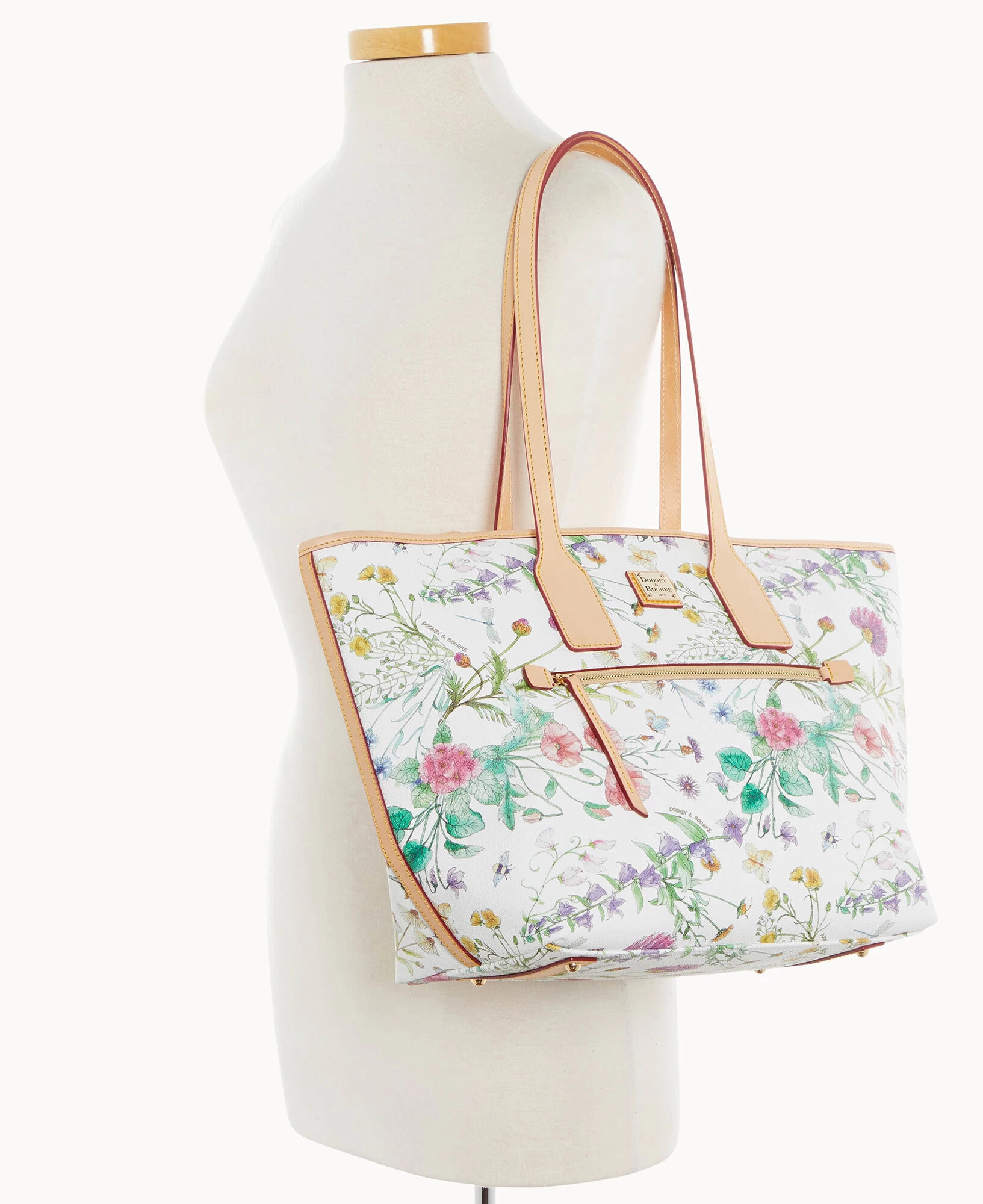 Botanical Collection Tote White 6 Botanical Collection Tote White - Image 4
