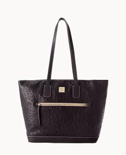 Ostrich Tote Black Black