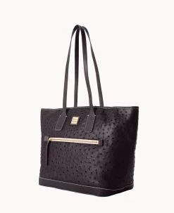 Ostrich Tote Black Black -Online Sale Dooney & Bourke B1854G OTBLPABL ALT1