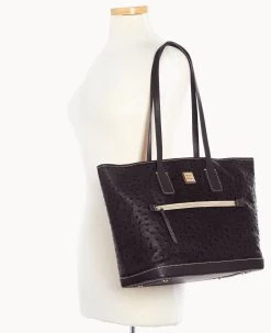 Ostrich Tote Black Black -Online Sale Dooney & Bourke B1854G OTBLPABL ALT4