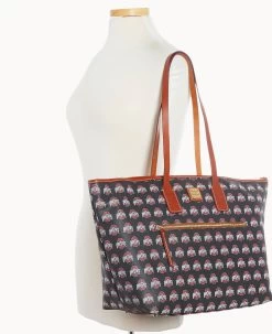 Collegiate Ohio State University Large Tote OHIO STATE -Online Sale Dooney & Bourke B1855G AABLPATNOHST ALT4 1