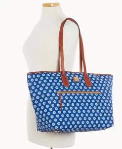 MLB Cubs Large Tote CUBS -Online Sale Dooney & Bourke B1855G MJBUPATNCUBS ALT4 1
