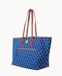 MLB Dodgers Large Tote DODGERS -Online Sale Dooney & Bourke B1855G MJBUPATNDODG ALT1 1