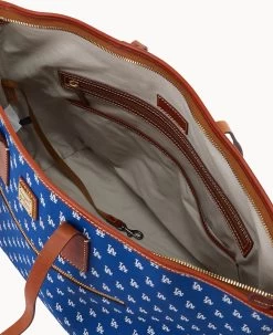 MLB Dodgers Large Tote DODGERS -Online Sale Dooney & Bourke B1855G MJBUPATNDODG ALT2