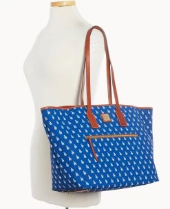 MLB Dodgers Large Tote DODGERS -Online Sale Dooney & Bourke B1855G MJBUPATNDODG ALT4