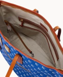 MLB Royals Large Tote ROYALS 17 MLB Royals Large Tote ROYALS -Online Sale Dooney & Bourke B1855G MJBUPATNRYLS ALT2 1