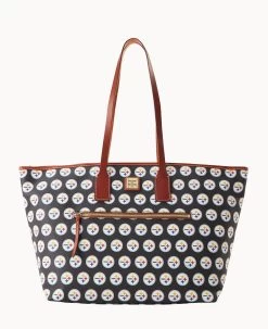 NFL Steelers Large Tote STEELERS -Online Sale Dooney & Bourke B1855G NJBLPATNSTLR 1