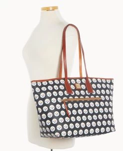 NFL Steelers Large Tote STEELERS -Online Sale Dooney & Bourke B1855G NJBLPATNSTLR ALT4 1