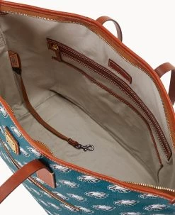 NFL Eagles Large Tote Eagles -Online Sale Dooney & Bourke B1855G NJGRPATNEAGL ALT2