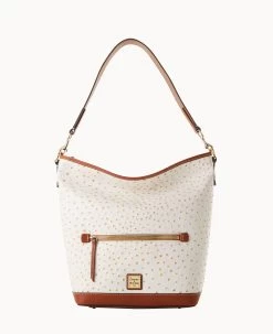 Ostrich Hobo Black Black -Online Sale Dooney & Bourke B1863G OTBOPAKR