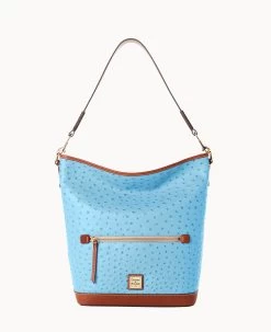 Ostrich Hobo Black Black -Online Sale Dooney & Bourke B1863G OTSBPAKR