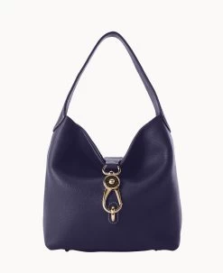 Pebble Grain Small Logo Lock Sac Midnight Blue -Online Sale Dooney & Bourke B1892G 9PMD9PMD 1
