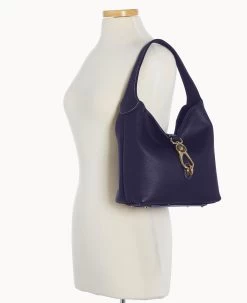 Pebble Grain Small Logo Lock Sac Midnight Blue -Online Sale Dooney & Bourke B1892G 9PMD9PMD ALT4 1